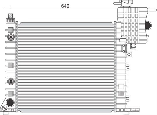 MAGNETI MARELLI Radiators, Motora dzesēšanas sistēma 350213110900